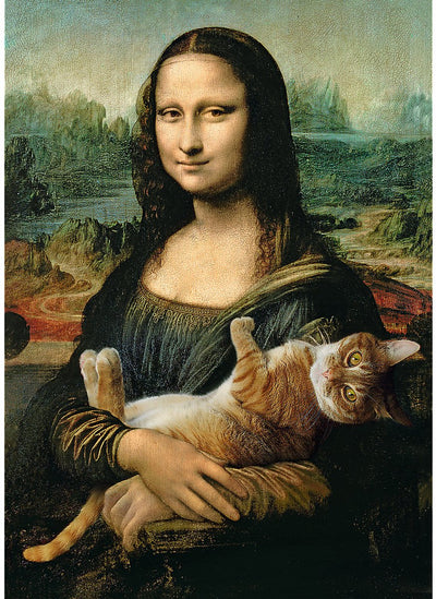 Trefl mona lisa with cat puzzle - 500 pieces