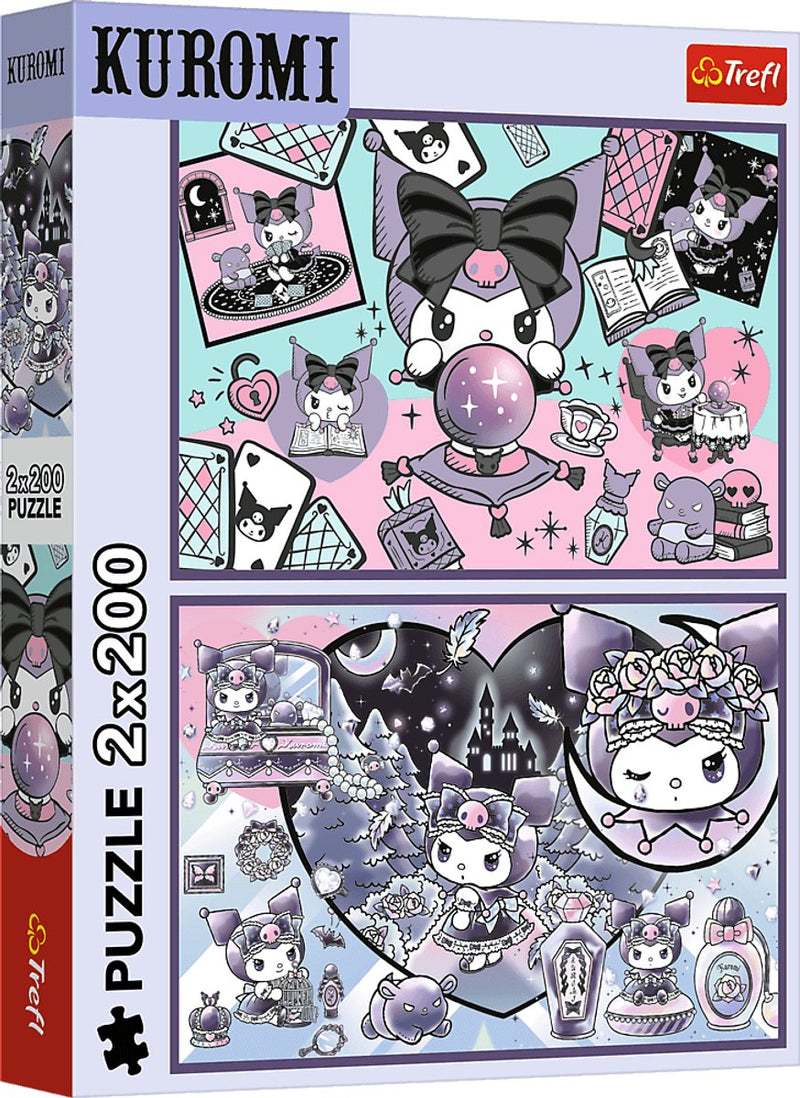 Puzzle Trefl Kuromi Hello Kitty - 2x200 pezzi - giocattoli colorati per bambini.