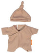 Miniland poppen pyjama met muts - poppenkleding 21cm multicolor.