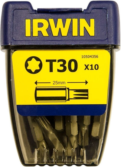 Irwin torx t30 - 1 4” 25 mm - 10 pezzi - 10504356