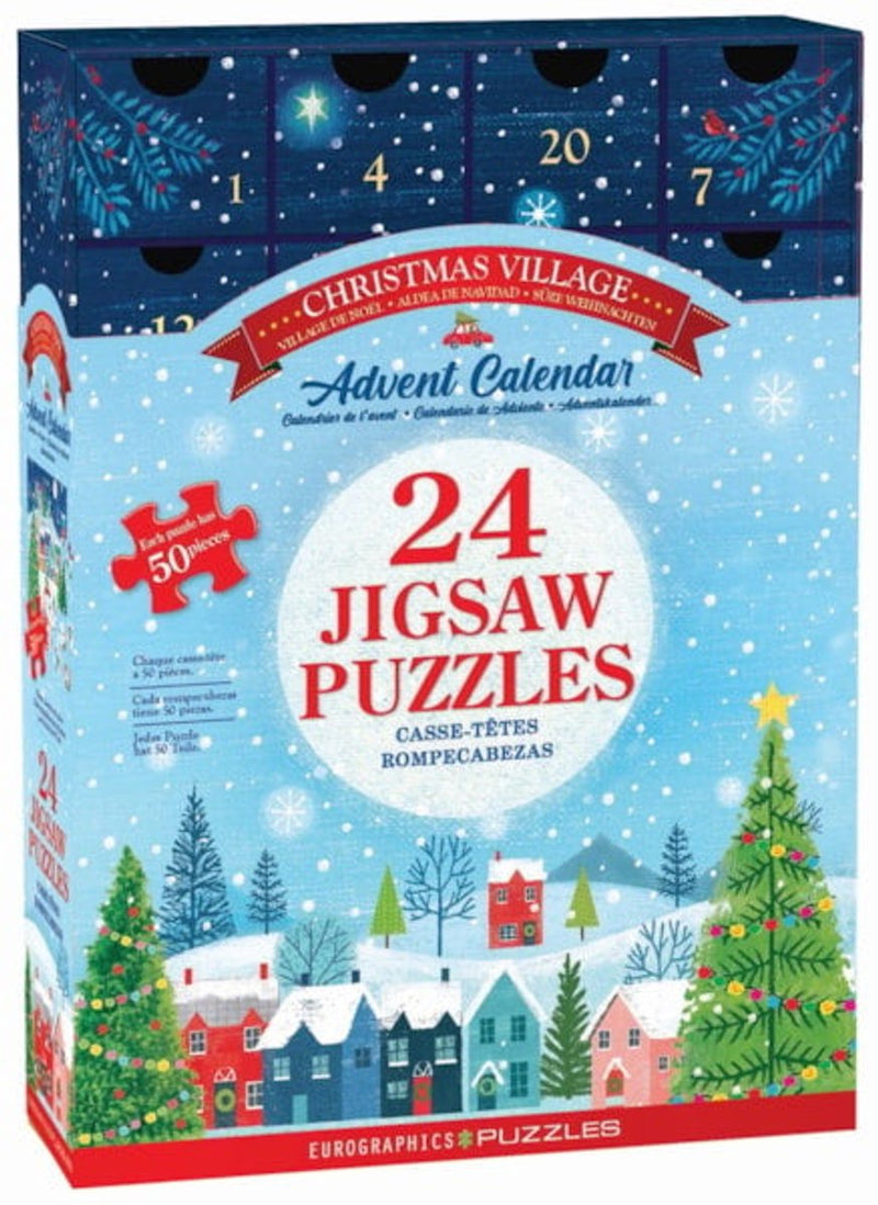 Eurographics - calendario de adviento, pueblo navideño [calendario de adviento, pueblo navideño] - joanne cave - 24×50 piezas 12.5×12.5cm (w×h) - calendario de adviento