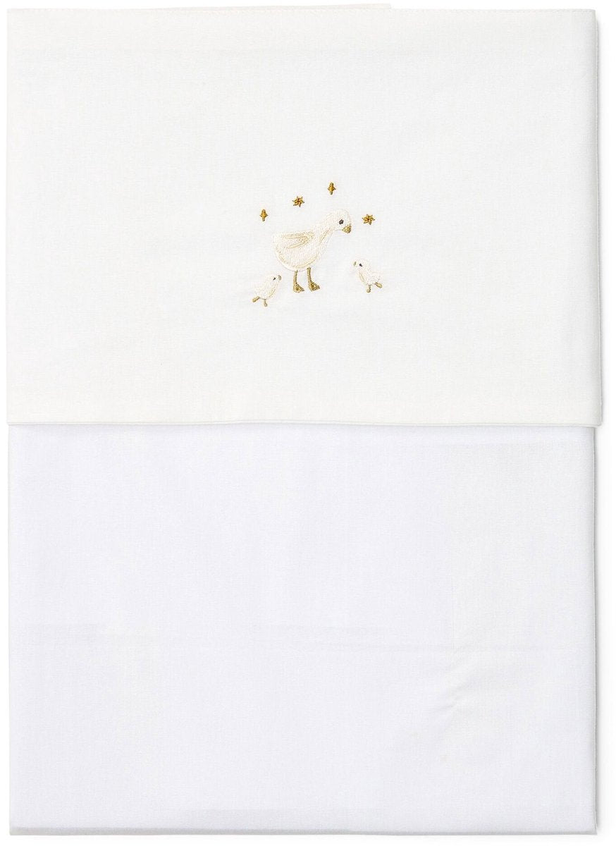 Lenzuolo per culla olandese - bianco - naturali per neonato - oca