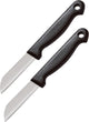 Set Westmark di 2 coltelli da cucina, con lama diritta, lunghezza lama: 6,5 cm ciascuno, plastica in acciaio inossidabile, techno, nero argento, 13512280