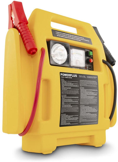 Stazione di energia Powerplus 4 in 1 powx411 - aiuto all'avviamento 1600cc - compressore 17 bar - luce 3,6w - con 3 acc.
