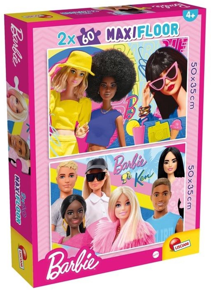 Lisciani barbie puzzle maxifloor 2 x 60