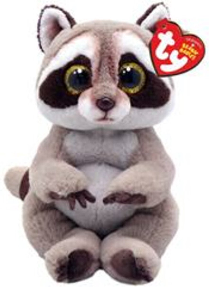 Ty Beanie Babys Belllies Petey Raccoon, 15 cm