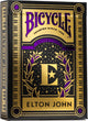 Bicycle elton john - premium playing cards - poker - rocket man - music merchandise - official licensed - collectible