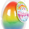 Unicorn groei-ei rainbow meisjes 11 cm