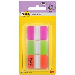 Index strong 686-pgo post-it readhesivo grueso 25x38mm surtido neon 66 hojas