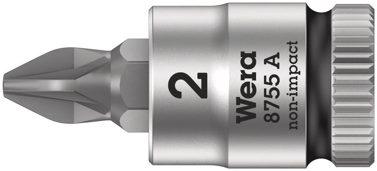 Wera 8755 a zyklop bit dop-combinatie met 1 4 aandrijving , pz 2 x 28 mm - 1 stuk(s) - 05003354001
