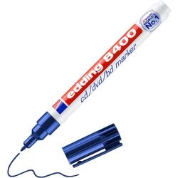 Marcador de CD edding 8400 4-8400 003 ancho 1mm azul redondo permanente inodoro