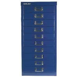 Mueble multicajones serie 39 bisley acero 27,9x40,8x94cm 51cm azul oscuro 15 cajones