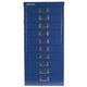 Mueble multicajones serie 39 bisley acero 27,9x40,8x94cm 51cm azul oscuro 15 cajones