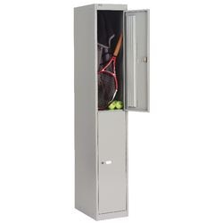 Armadietto 2 scomparti clk182 30,5x45,7x180,2 cm grigio chiaro