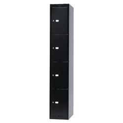 Armadietto 4 scomparti bisley clk184 30,5x45,7x180,2 cm nero