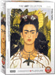 Eurographics - autoritratto con catena di spine [autorretrato con collar de espinas] - frida kahlo - 1000 pezzi 48×68 cm (l×a) - puzzle d'arte