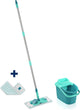 Leifheit Leifheit 55515 PowerClean Floor Wiper M 33 cm Sistema completo con 140 cm de micro duo con tela de micro duo extra gratis