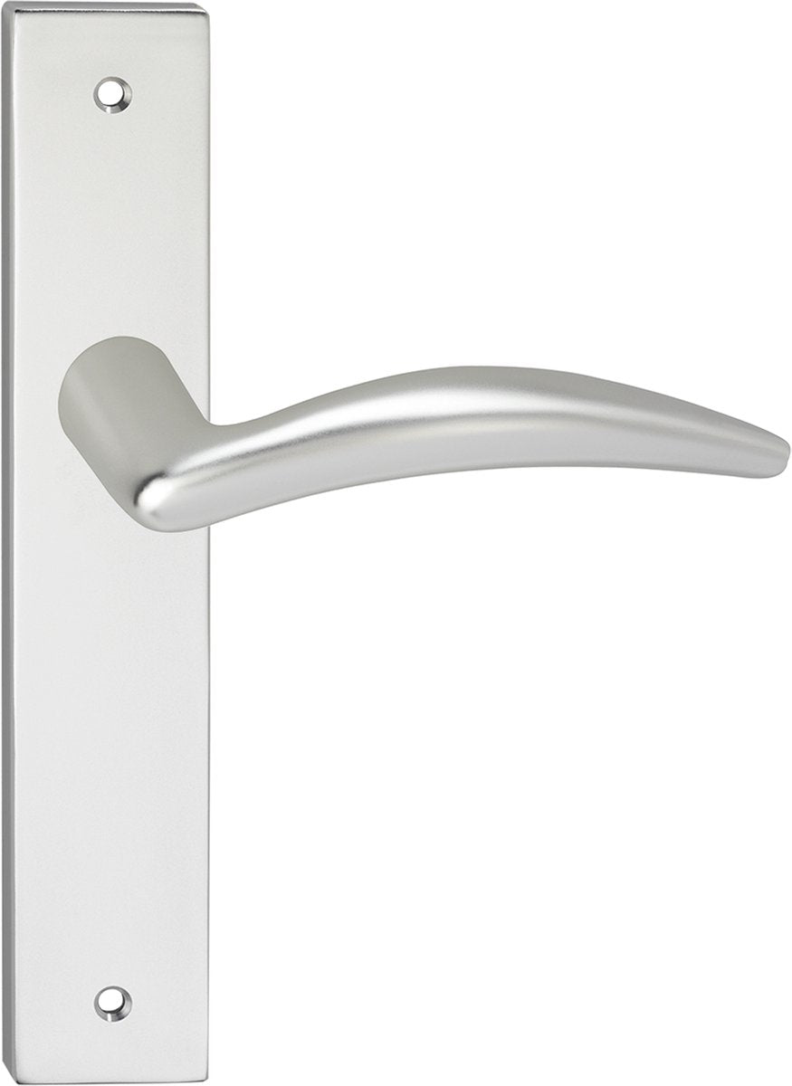 Maniglia per porta Impresso - windsor - per interni - scudo quadrato con viti - alluminio - 2 pezzi