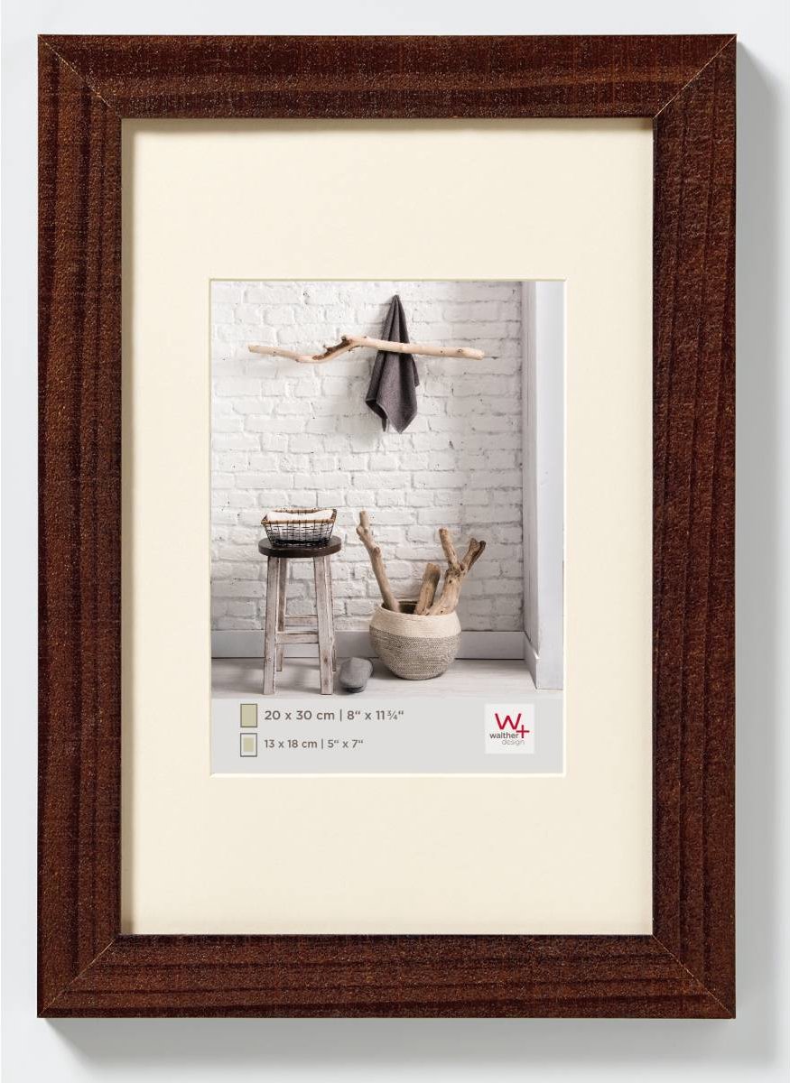Casa Walther - cornice in legno - misura foto 10x15 cm - noce