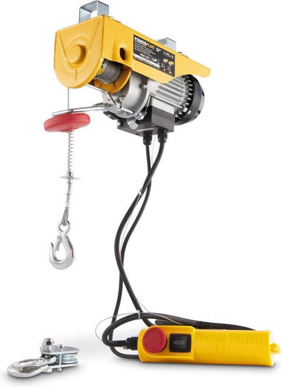 Polipasto eléctrico de cable Powerplus powx900 - 500w - máx. 200 kg - cable de acero de 12 m