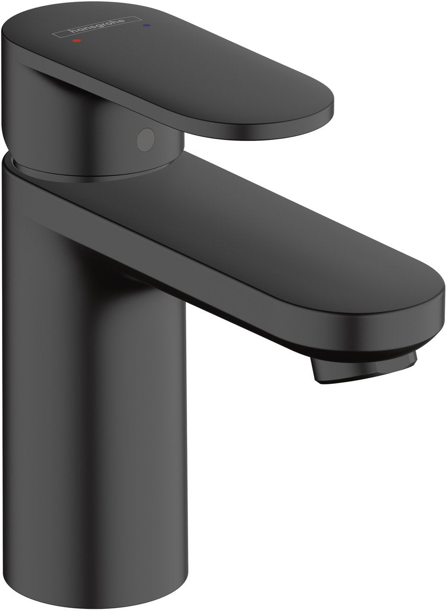 Hansgrohe vernis blend - wastafelmengkraan - ééngreeps bediening - zonder waste - 100mm maat - mat zwart