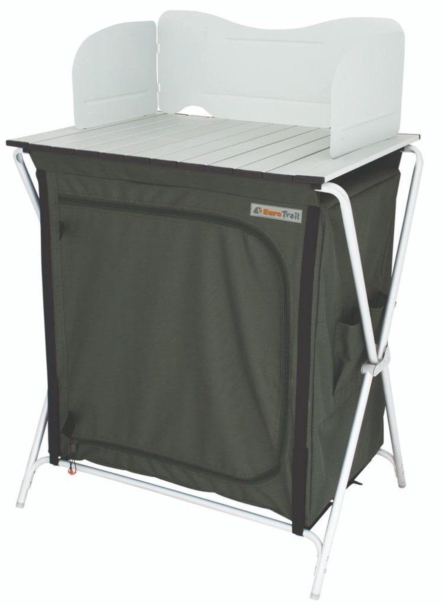 Mobile da cucina Eurotrail Chur 85 cm alluminio poliestere verde
