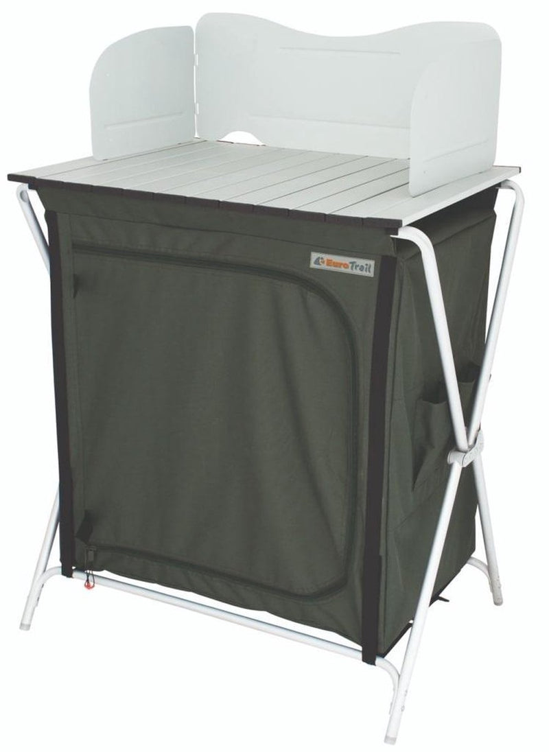 Eurotrail keukenkast chur 85 cm aluminium polyester groen