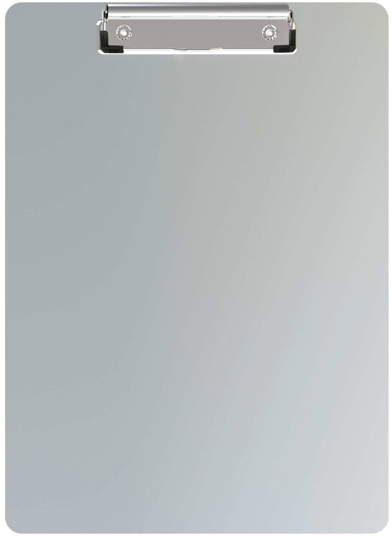 Portapapeles Maul a4 formato vertical aluminio magnético plata