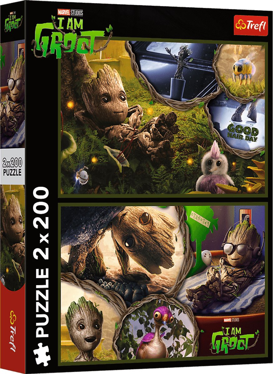 Puzzle Trefl Marvel Guardiani della Galassia grande 2x200 pezzi.