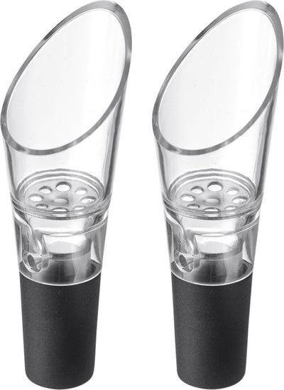 Westmark simo vertedor - vertedor de vino de alta calidad con ventilación, accesorio adecuado para muchas botellas de vino, cierre fiable - plástico, acero inoxidable, 2 piezas