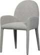 Vtwonen elegance eetkamerstoel met armleuning - grijs - 83x54x57 cm