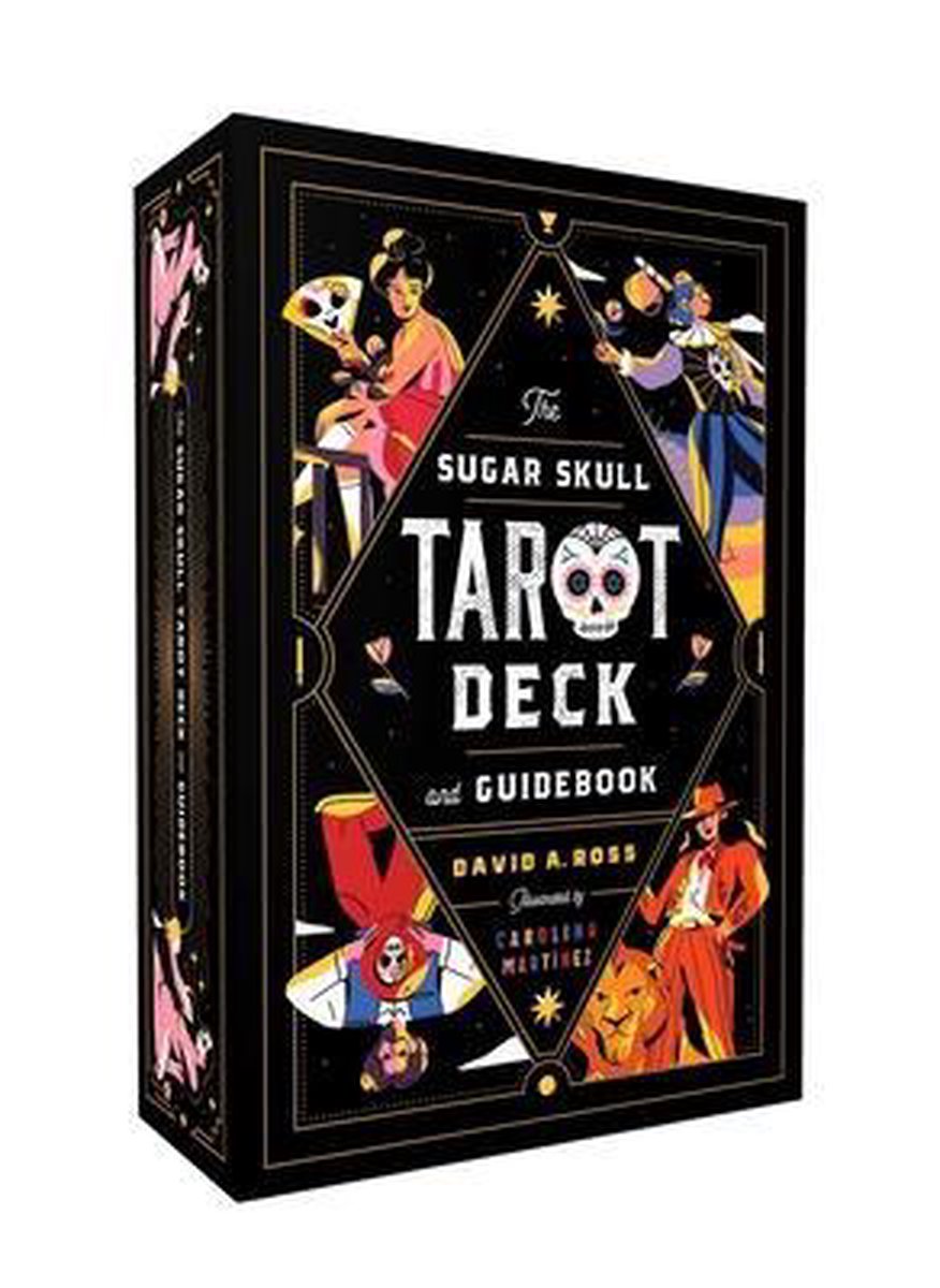 Serie de tarot de calaveras de azúcar: la guía y la baraja de tarot de calaveras de azúcar