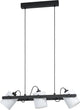 Eglo hornwood 1 hanglamp - e27 - 78 cm - zwart wit