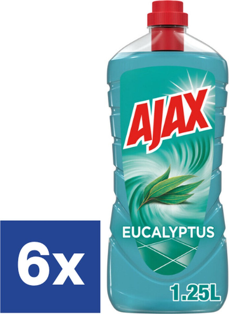 Limpiador multiuso Ajax de eucalipto - 6 x 1,25 l
