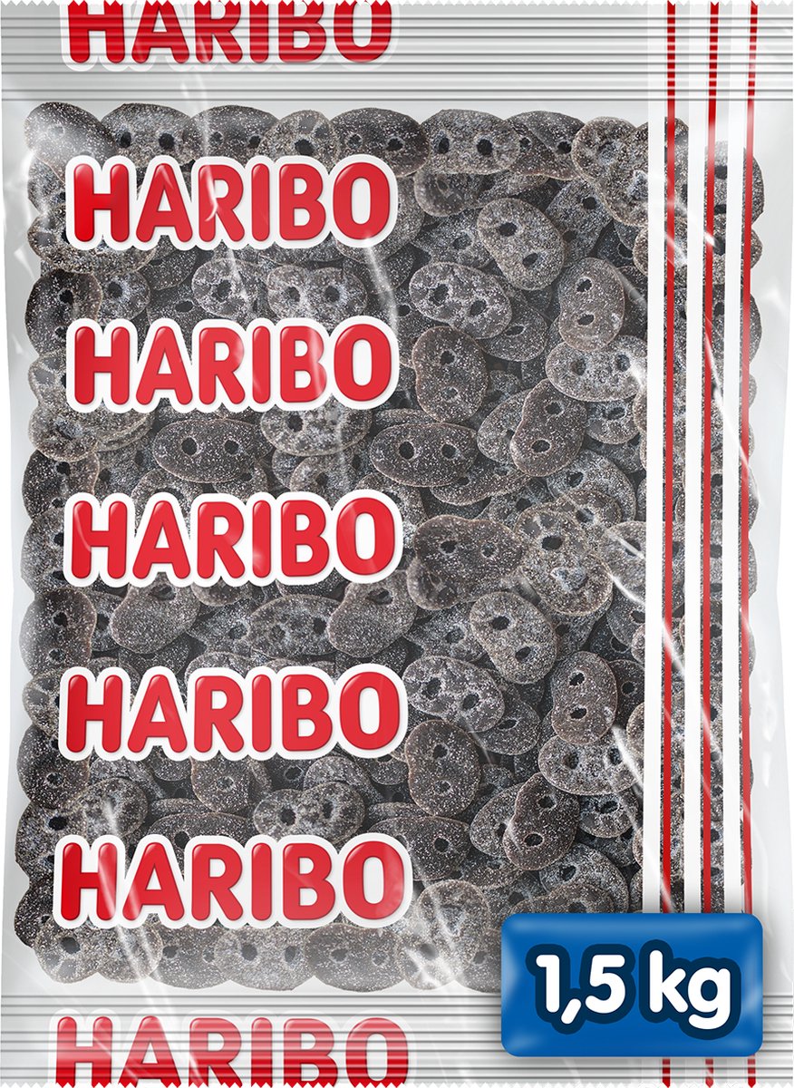 Pretzels de regaliz Haribo - caramelo - bolsa de 1,5 kg