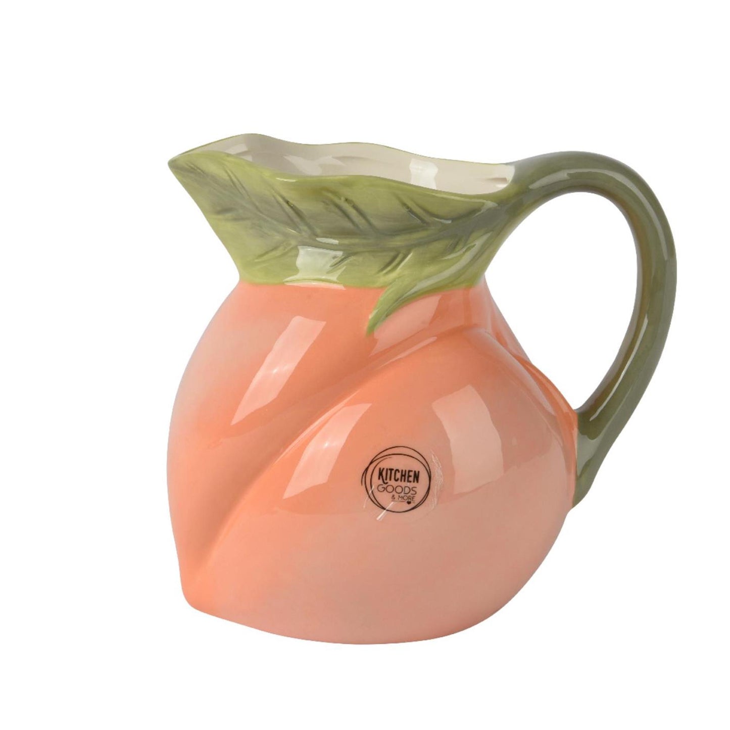 Decoris jarra dolomita h16cm forma melocotón