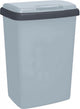 Pattumiera in plastica parte V top-fix 50 litri grigio-antracite