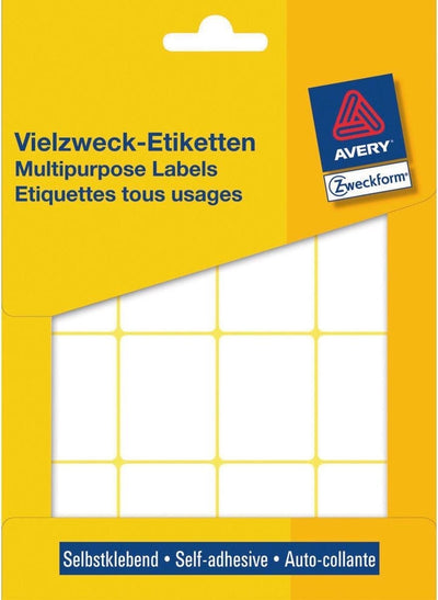 Etichette Avery zweckform 38 x 29 mm carta bianca 384 pezzi