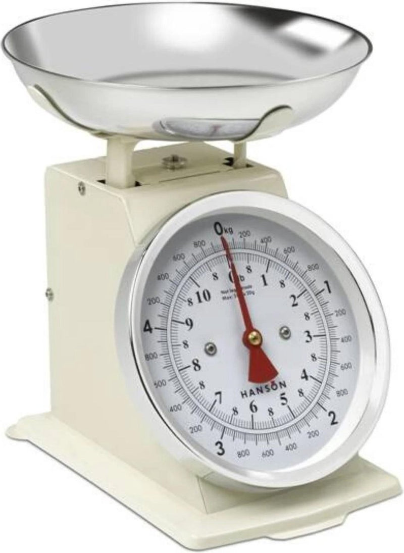 Terraillon tradition 500 - báscula de cocina retro - crema