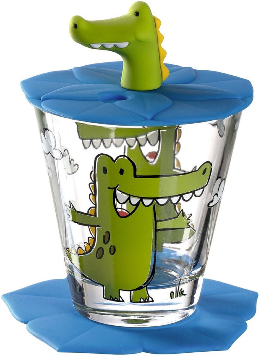 Set da bere Leonardo bambini coccodrillo - 3 pezzi