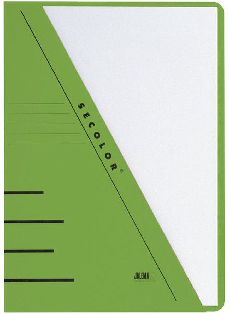 Jalema secolor insteekmap - pak 10 stuks - groen