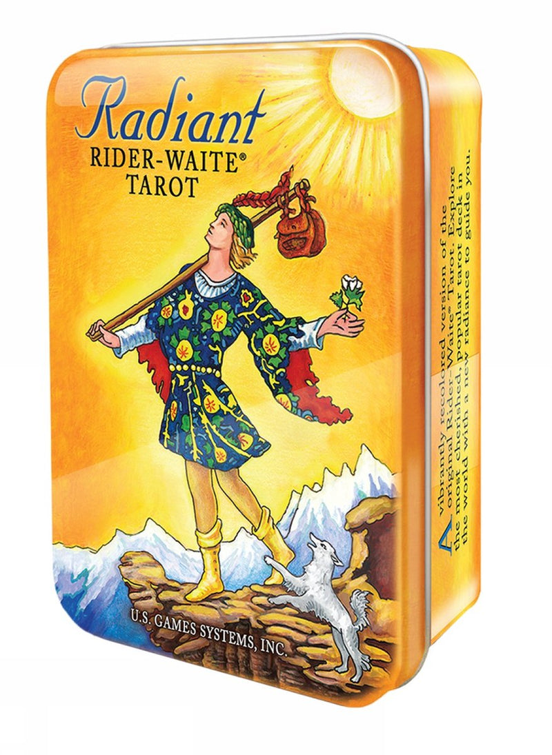 Tarocchi Radiant Rider Waite in una scatola di latta