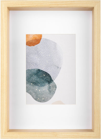 Forma Walther - Marco de madera 3D FSC - tamaño de la foto 21x29,7 cm - vidrio artístico - abedul