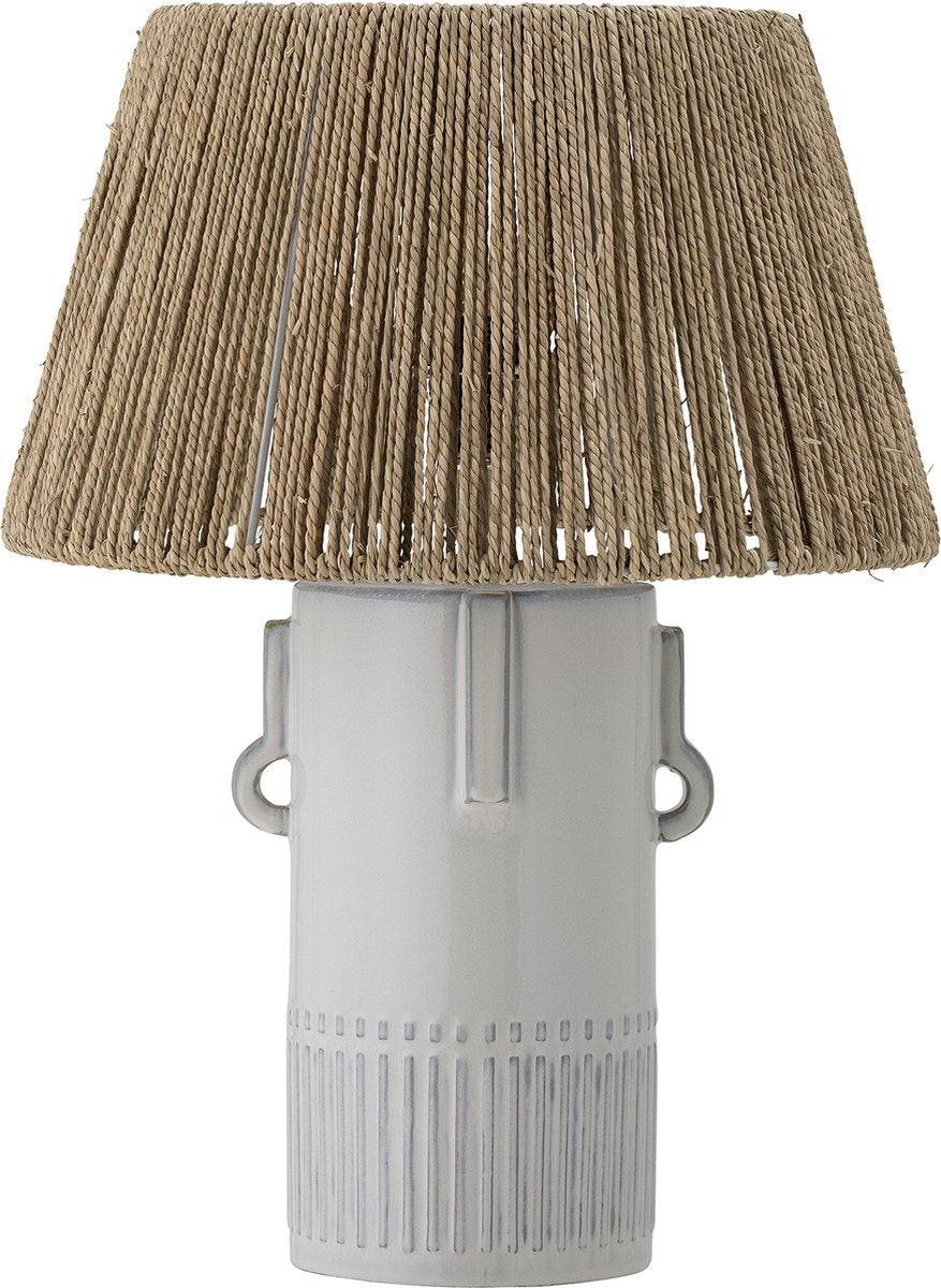 Bloomingville - lampada da tavolo rama - bianco - terracotta