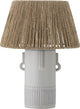 Bloomingville - lampada da tavolo rama - bianco - terracotta