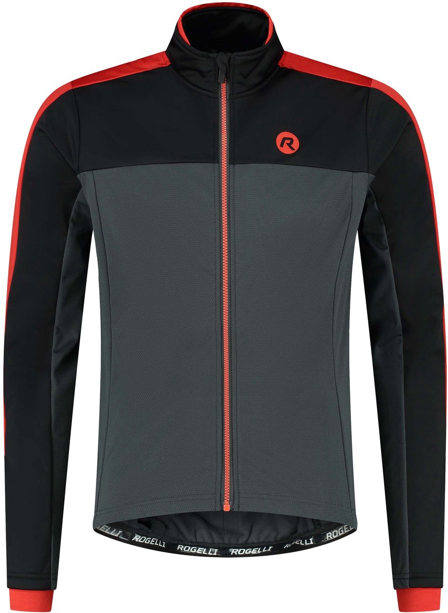 Rogelli freeze fietsjack winter heren - grijs zwart rood - xl
