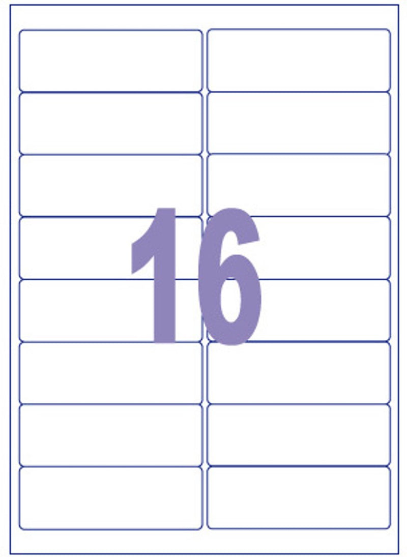 Kangaro etiket -inkjet laser kopieer - 99,1x33,9mm - 100 vel - 16 stickers per vel - k-9933