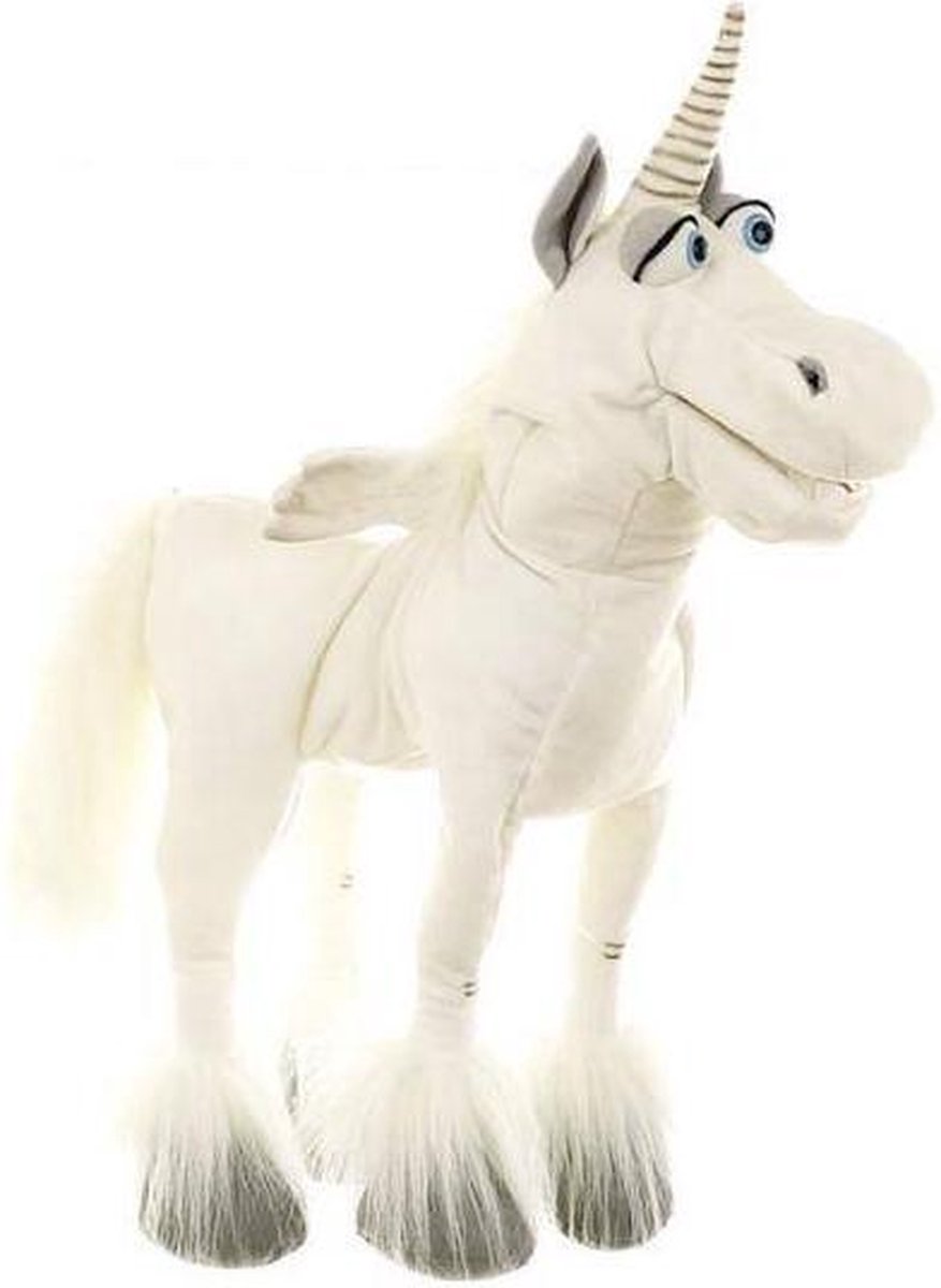 Marionetas vivientes unicornio cada