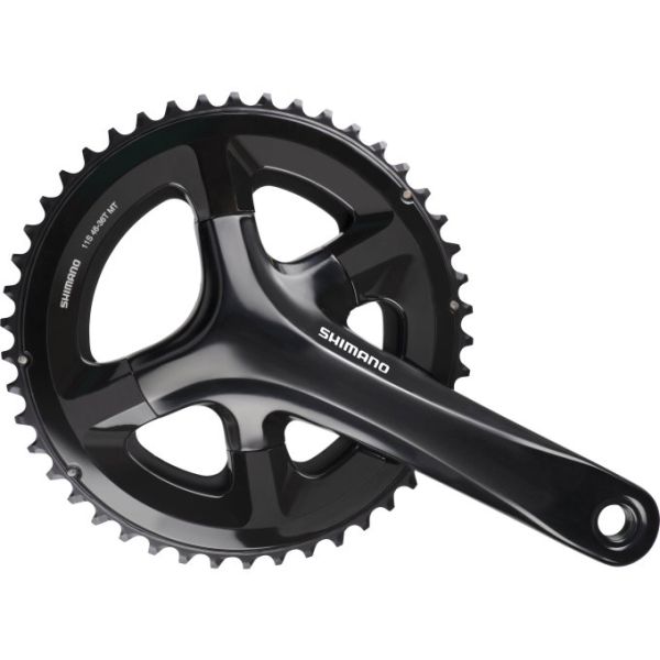 Shimano - Cranket 2 x 11 Speed ​​Road FC -RS510 - 1725 50-34t con eje hueco - negro