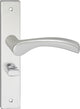 Maniglia per porta Impresso - oxford - per interni - scudo quadrato con viti e serratura WC - alluminio - 2 pezzi